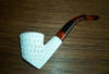 New bent billiard sitter. Unknown country of origin.