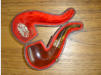 Estate diamond shanked bent billiard. Made in USA.